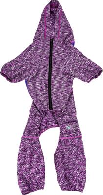 Show full view: Pet Life Active Downward Dog Hoodie, Purple, Small slide 6 of 8