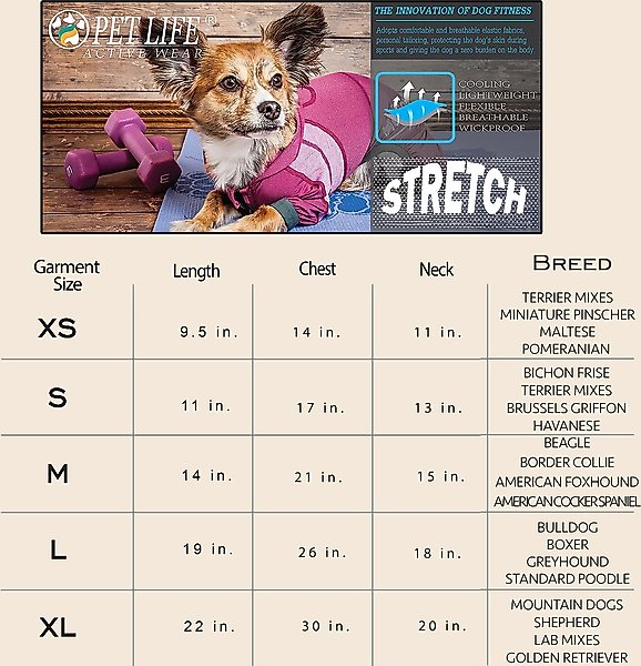 Show full view: Pet Life Active Embarker Dog Shirt, Black/Grey, X-Small slide 2 of 8