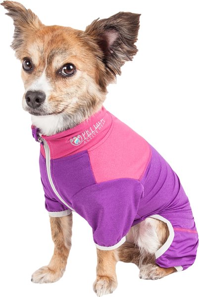 Show full view: Pet Life Active Embarker Dog Shirt, Lavendar / Pink, X-Small slide 3 of 8