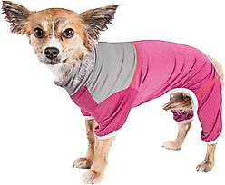 Pet Life Active Embarker Dog Shirt, Pink & Grey, Medium