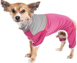 Pet Life Active Embarker Dog Shirt, Pink & Grey, Small
