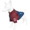 Show in main carousel: Pet Life Active Hybreed 4-Way Stretch Two-Toned Performance Dog T-Shirt, Blue/Maroon, Small slide 6 of 10