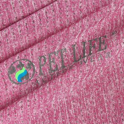 Show full view: Pet Life Active Hybreed 4-Way Stretch Two-Toned Performance Dog T-Shirt, Pink/Navy, Large slide 8 of 10