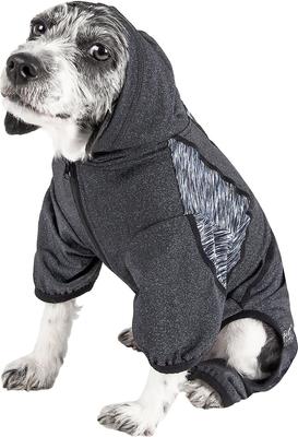Show full view: Pet Life Active Pawsterity Dog Hoodie, Black, Small slide 4 of 6