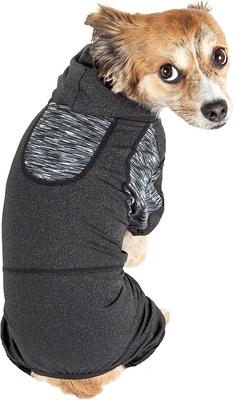 Show full view: Pet Life Active Pawsterity Dog Hoodie, Black, X-Large slide 3 of 7