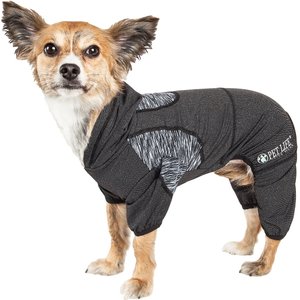 Pet Life Active Pawsterity Dog Hoodie, Black, X-Small