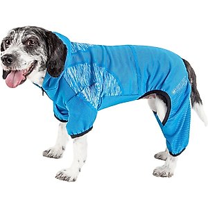 Pet Life Active Pawsterity Dog Hoodie, Blue, Medium