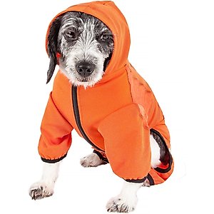 Pet Life Active Pawsterity Dog Hoodie, Orange, Large