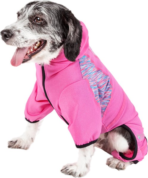Show full view: Pet Life Active Pawsterity Dog Hoodie, Pink, Large slide 2 of 6