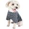 Show in main carousel: Pet Life Active Warf Speed Heathered Ultra-Stretch Sporty Performance Dog T-Shirt, Black Heather/Black, X-Small slide 5 of 11