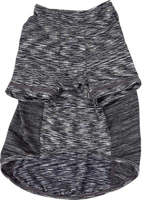 Show full view: Pet Life Active Warf Speed Heathered Ultra-Stretch Sporty Performance Dog T-Shirt, Black Heather/Black, X-Small slide 7 of 11