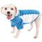Show in main carousel: Pet Life Active Warf Speed Heathered Ultra-Stretch Sporty Performance Dog T-Shirt, Blue Heather/White, Medium slide 1 of 9