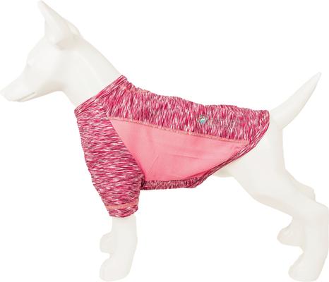 Show full view: Pet Life Active Warf Speed Heathered Ultra-Stretch Sporty Performance Dog T-Shirt, Pink Heather/Light Pink, X-Large slide 7 of 9