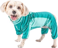 Pet Life Active Warm-Pup Dog Hoodie, Aqua Green & Green, X-Large