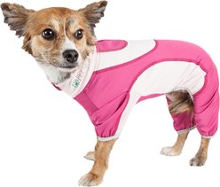 Pet Life Active Warm-Pup Dog Hoodie, Hot Pink / Light Pink, Medium