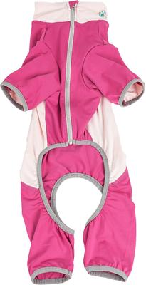 Show full view: Pet Life Active Warm-Pup Dog Hoodie, Hot Pink / Light Pink, Medium slide 5 of 6
