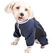 Show in main carousel: Pet Life Active Warm-Pup Dog Hoodie, Navy / Black, Small slide 3 of 6