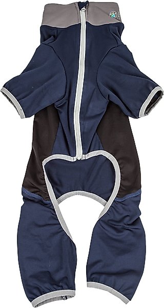 Show full view: Pet Life Active Warm-Pup Dog Hoodie, Navy / Black, Small slide 5 of 6