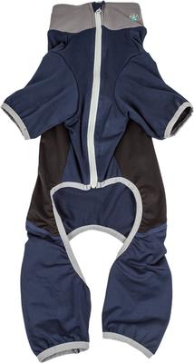 Show full view: Pet Life Active Warm-Pup Dog Hoodie, Navy / Black, X-Small slide 6 of 7