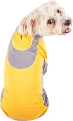 Pet Life Active Warm-Pup Dog Hoodie, Orange & Grey, Large slide 2 of 6