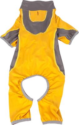 Show full view: Pet Life Active Warm-Pup Dog Hoodie, Orange & Grey, Large slide 4 of 6