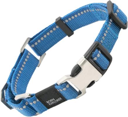 Show full view: Pet Life Advent Outdoor Series 3M Reflective 2-in-1 Durable Martingale Training Dog Leash & Collar, Blue, Small slide 3 of 5