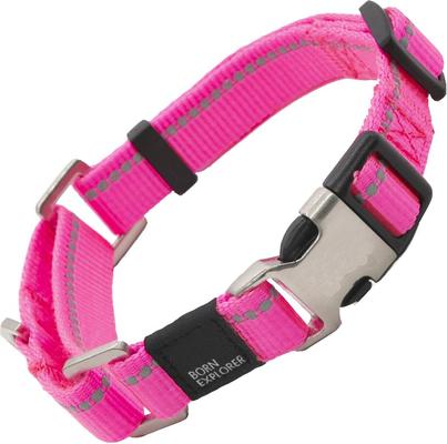 Show full view: Pet Life Advent Outdoor Series 3M Reflective 2-in-1 Durable Martingale Training Dog Leash & Collar, Pink, Medium slide 3 of 5