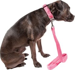 Pet Life Aero Mesh 2-In-1 Dual Sided Mesh Dog Leash & Collar, Pink, Large slide 2 of 5