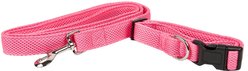 Pet Life Aero Mesh 2-In-1 Dual Sided Mesh Dog Leash & Collar, Pink, Medium