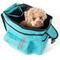 Show in main carousel: Pet Life Airline Approved Fashion Back-Supportive Over-The-Shoulder Dog Carrier, Light Blue slide 3 of 5