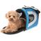 Show in main carousel: Pet Life Airline Approved Folding Zippered Sporty Mesh Dog Carrier, Blue & Grey, Medium slide 1 of 10