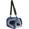 Show in main carousel: Pet Life Airline Approved Folding Zippered Sporty Mesh Dog Carrier, Blue & Grey, Medium slide 6 of 10