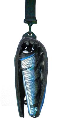 Show full view: Pet Life Airline Approved Folding Zippered Sporty Mesh Dog Carrier, Blue & Grey, Medium slide 7 of 10