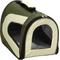 Show in main carousel: Pet Life Airline Approved Folding Zippered Sporty Mesh Dog Carrier, Green & Khaki, Medium slide 6 of 6