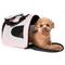 Show in main carousel: Pet Life Airline Approved Folding Zippered Sporty Mesh Dog Carrier, Pink & Cream, Large slide 1 of 10