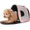 Show in main carousel: Pet Life Airline Approved Folding Zippered Sporty Mesh Dog Carrier, Pink & Cream, Large slide 3 of 10