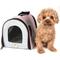 Show in main carousel: Pet Life Airline Approved Folding Zippered Sporty Mesh Dog Carrier, Pink & Cream, Large slide 4 of 10