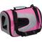 Show in main carousel: Pet Life Airline Approved Folding Zippered Sporty Mesh Dog Carrier, Pink & Cream, Large slide 5 of 10