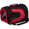 Show in main carousel: Pet Life Airline Approved Folding Zippered Sporty Mesh Dog Carrier, Red & Black, Large slide 4 of 8