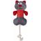 Show in main carousel: Pet Life All-in-Fun Nylon & Rope Squeaking Rubber Rope & Plush Dog Toy, Red / Grey slide 1 of 1
