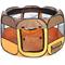 Show in main carousel: Pet Life All-Terrain Wire-Framed Collapsible Travel Dog Playpen, Brown & Orange, Medium slide 2 of 7