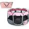 Show in main carousel: Pet Life All-Terrain Wire-Framed Collapsible Travel Dog Playpen, Pink & Grey, Large slide 1 of 6