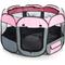 Show in main carousel: Pet Life All-Terrain Wire-Framed Collapsible Travel Dog Playpen, Pink & Grey, Large slide 3 of 6