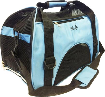 Show full view: Pet Life Altitude Force Airline Approved Zippered Fashion Dog Carrier, Blue, Large slide 4 of 7