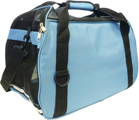 Show full view: Pet Life Altitude Force Airline Approved Zippered Fashion Dog Carrier, Blue, Large slide 5 of 7