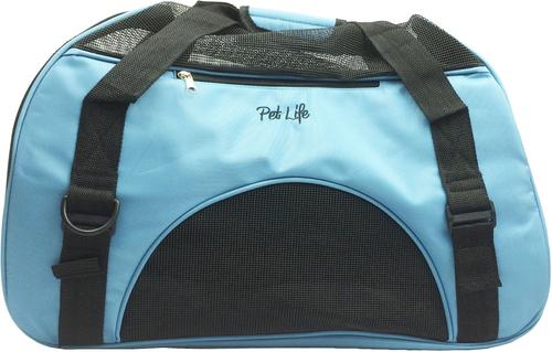 Show full view: Pet Life Altitude Force Airline Approved Zippered Fashion Dog Carrier, Blue, Large slide 6 of 7