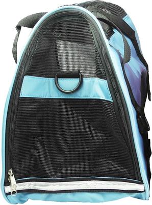 Show full view: Pet Life Altitude Force Airline Approved Zippered Fashion Dog Carrier, Blue, Large slide 7 of 7