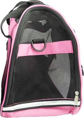 Show full view: Pet Life Altitude Force Airline Approved Zippered Fashion Dog Carrier, Pink, Large slide 7 of 7