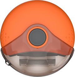 Pet Life Axler Triple Rotating Rake Deshedding & Dematting Grooming Dog & Cat Comb, Orange