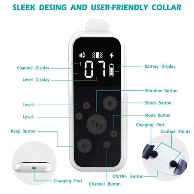 Show full view: Pet Life Barksafe Waterproof Dog Training Collar, Black/White slide 2 of 7